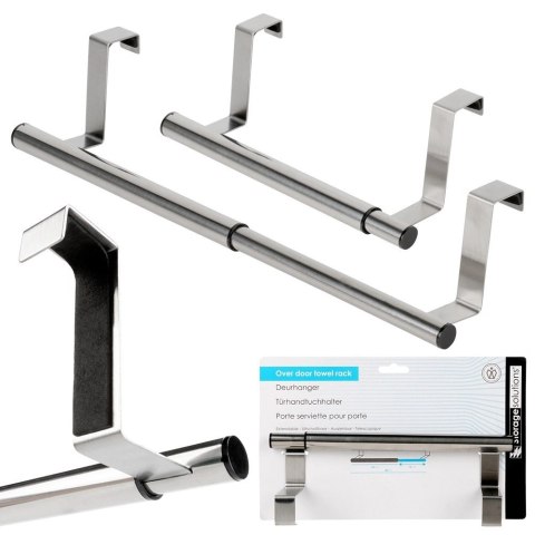 AM/63 Wieszak na Drzwi Stalowy REGULOWANY 25-40 cm STORAGE SOLUTIONS