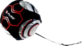 TRENAŻER DO PIŁKI NOŻNEJ Z GUMĄ BLACK RED PURE 2 IMPROVE