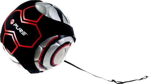 TRENAŻER DO PIŁKI NOŻNEJ Z GUMĄ BLACK RED PURE 2 IMPROVE