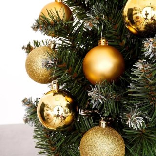 Grupa Orion Sp. z o.o. Bombki choinkowe złote nietłukące 6 cm 9 szt.
