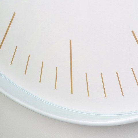 Grupa Orion Sp. z o.o. Zegar Ścienny 50 cm VILDE Okrągły Biały Duży Złote Wskazówki Cichy