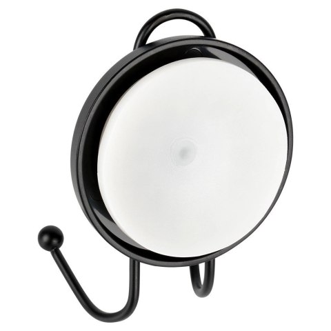 AM/63 Haczyk wieszak metalowy czarny na przyssawkę podwójny 6,5x5,5x10 cm