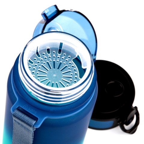 Bidon sportowy Meteor 350 ml niebieski/turkusowy