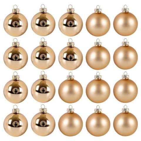 Grupa Orion Sp. z o.o. Bombki Choinkowe Home Styling Collection Złote 6 cm Szklane 20 szt.