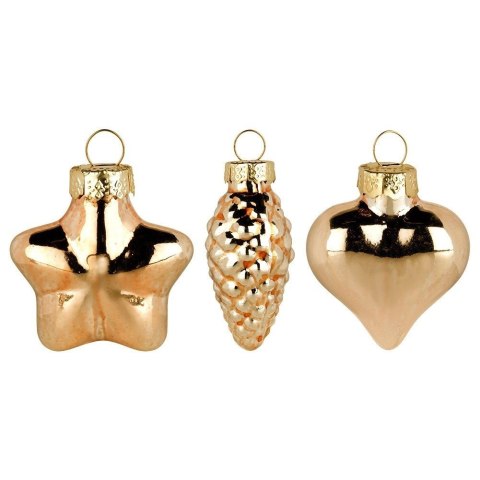 Grupa Orion Sp. z o.o. Bombki choinkowe szklane złote 4/4,5 cm 12 szt.