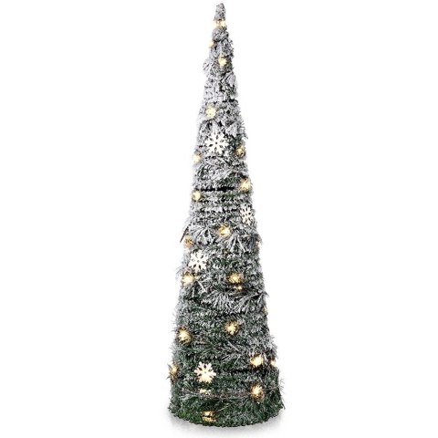 Grupa Orion Sp. z o.o. Choinka świecąca stożek zielona 40 LED 80 cm