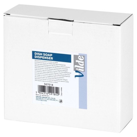 Grupa Orion Sp. z o.o. Dozownik płynu do naczyń z pojemnikiem na gąbkę czarny 400 ml