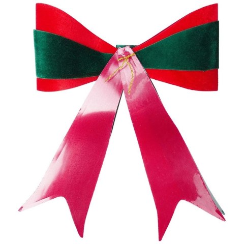 Grupa Orion Sp. z o.o. Kokarda dekoracyjna świąteczna welurowa 33x46 cm