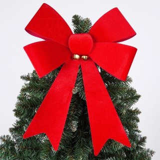 Grupa Orion Sp. z o.o. Kokarda dekoracyjna świąteczna welurowa 35x46 cm