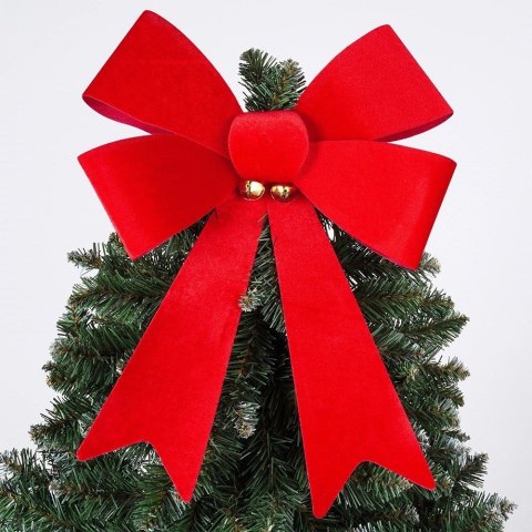 Grupa Orion Sp. z o.o. Kokarda dekoracyjna świąteczna welurowa 35x46 cm