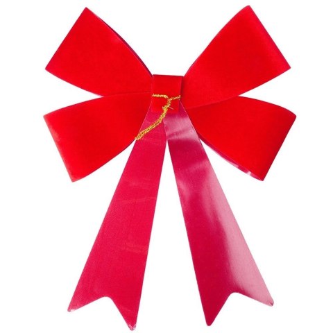 Grupa Orion Sp. z o.o. Kokarda dekoracyjna świąteczna welurowa 35x46 cm