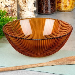 Grupa Orion Sp. z o.o. Miska sałatkowa szklana bursztynowa 21 cm, 1,4 l