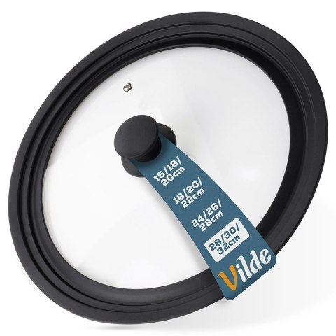 Grupa Orion Sp. z o.o. Pokrywka szklana silikonowa uniwersalna 28/30/32 cm