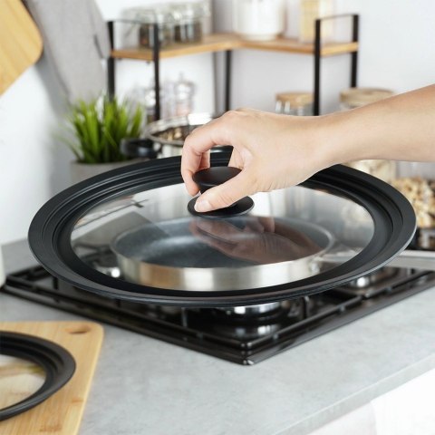 Grupa Orion Sp. z o.o. Pokrywka szklana silikonowa uniwersalna 28/30/32 cm