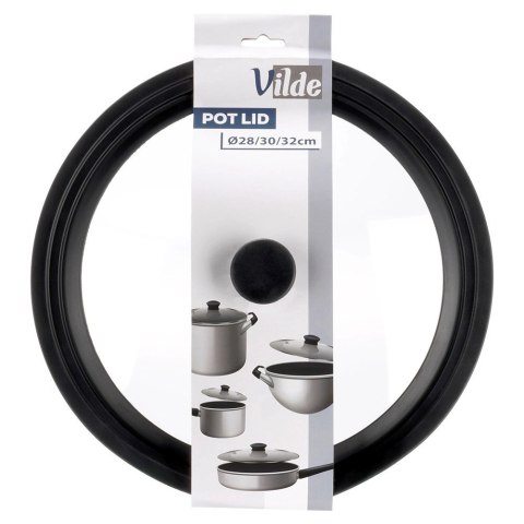 Grupa Orion Sp. z o.o. Pokrywka szklana silikonowa uniwersalna 28/30/32 cm