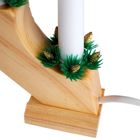 Grupa Orion Sp. z o.o. Świecznik adwentowy drewniany na 7 świeczek 41,5x29 cm
