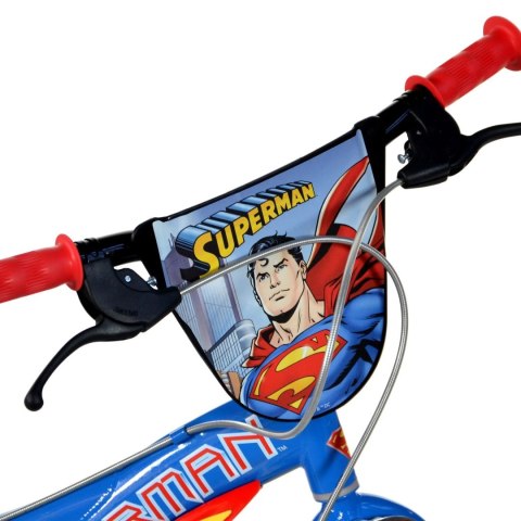 Kubisport Rower dziecięcy Dino SUPERMAN 14" 2024 niebieski