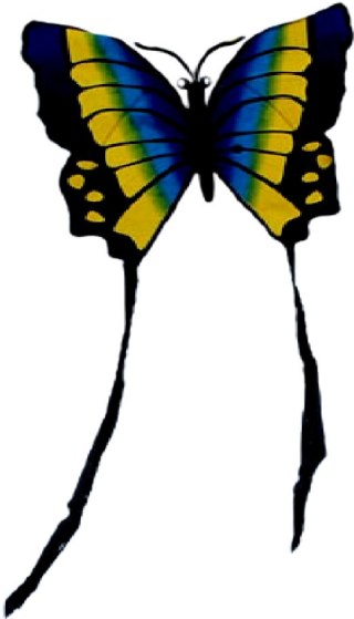 LATAWIEC MOTYL 88x78CM NIEBIESKO ŻÓŁTY ENERO TOYS