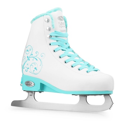 Łyżwy figurowe z futerkiem Snowbella regulowane 39-42 SMJ Sport