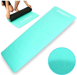 MATA DO JOGI I FITNESS TPE ANTYPOŚLIZGOWA MIĘTOWO-SZARA ENERO FIT