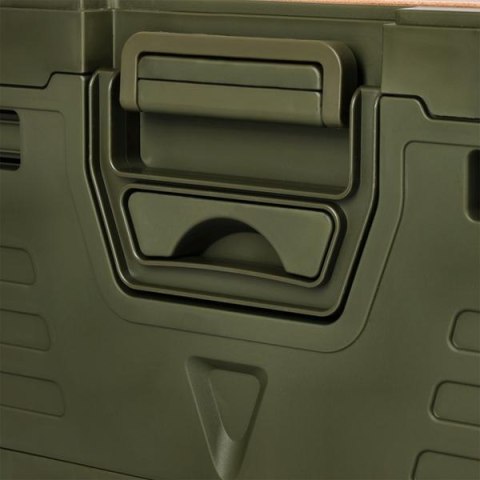 NCB4002 SKŁADANA SKRZYNIA KEMPINGOWA Z FUNKCJĄ STOŁU 2W1 ZIELONA NILS CAMP