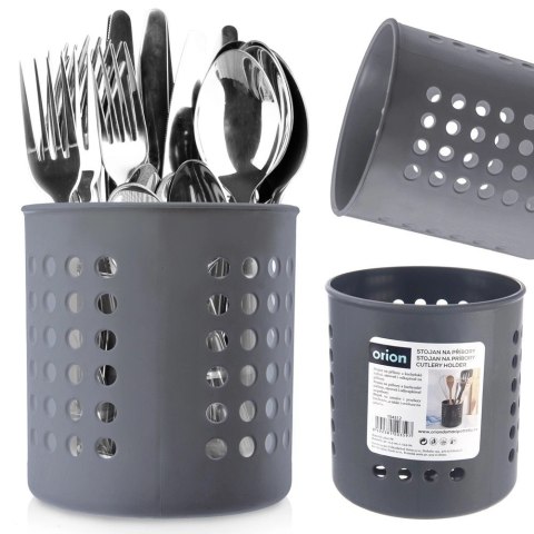 Grupa Orion Sp. z o.o. Ociekacz na Przybory Kuchenne 12,5 x 13 cm Tworzywo Szary ORION