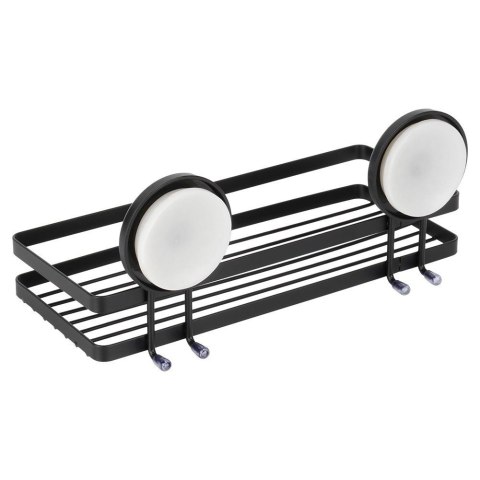 Grupa Orion Sp. z o.o. Półka pod Prysznic Ścienna Metalowa Czarna BATHROOM SOLUTIONS 25x10x8,5 cm