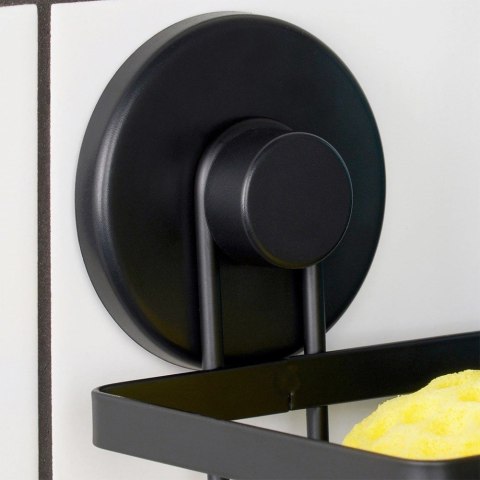 Grupa Orion Sp. z o.o. Półka pod Prysznic Ścienna Metalowa Czarna BATHROOM SOLUTIONS 25x10x8,5 cm