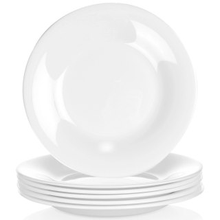 Grupa Orion Sp. z o.o. Talerze deserowe szklane białe 18 cm 6 szt.