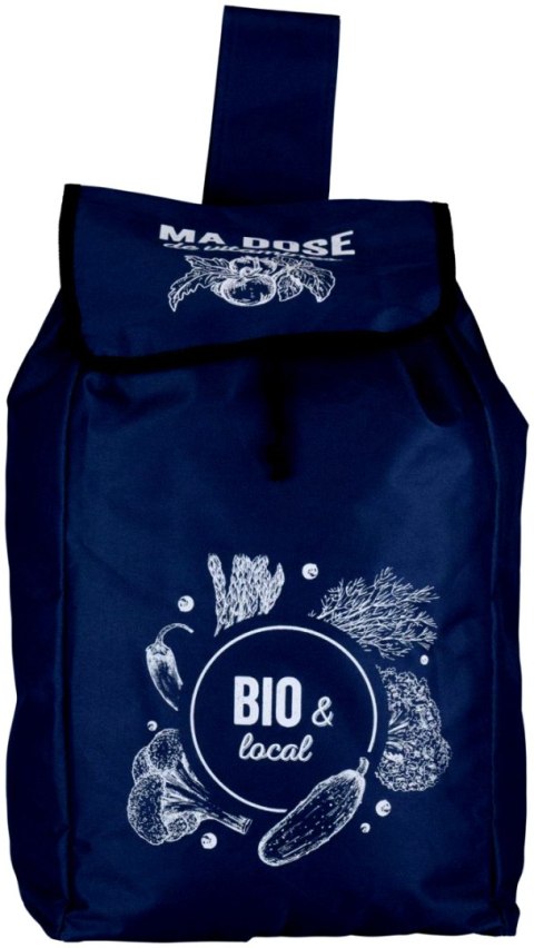 WÓZEK TORBA NA KÓLKACH NA ZAKUPY ZE STELAŻEM 25L NIEBIESKI