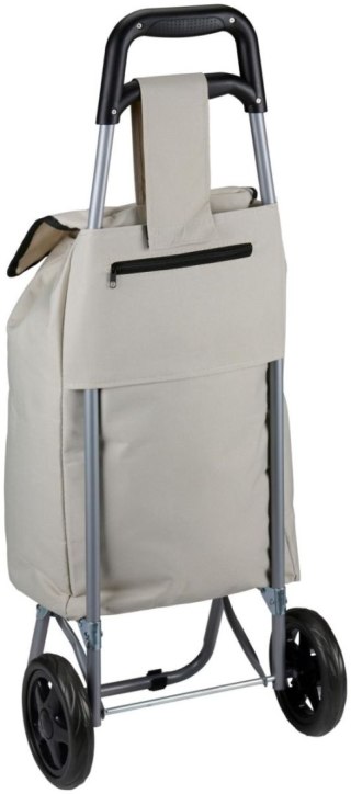 WÓZEK TORBA NA KÓŁKACH NA ZAKUPY ZE STELAŻEM 25L SZARY
