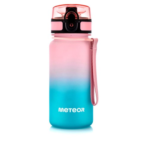 Bidon sportowy Meteor 350 ml różowy/turkusowy