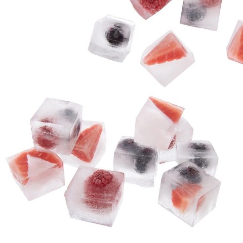 Grupa Orion Sp. z o.o. Forma do Kostek Lodu ORION z Pokrywką Silikonowa Beżowa 24 szt.