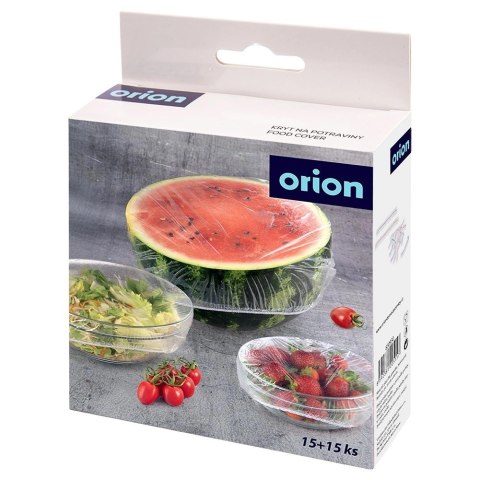 Grupa Orion Sp. z o.o. Pokrywki uniwersalne do żywności z gumką elastyczne 20 / 26 cm 30 szt.