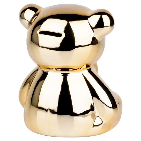 Grupa Orion Sp. z o.o. Skarbonka ceramiczna złota lustrzana 14,5x12,5x17 cm