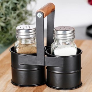 Grupa Orion Sp. z o.o. Solniczka i pieprzniczka ze stojakiem 3 el.