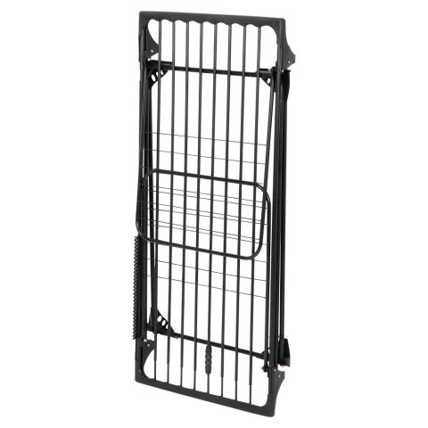 Grupa Orion Sp. z o.o. Suszarka XXL na Pranie Ubrania Metalowa Czarna Składana VILDE 204-260 cm