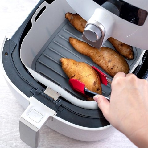 HIT Trading B.V. Wkład do Frytkownicy Air Fryer 1 szt. HIT Silikonowy Szary Kwadratowy 22 cm