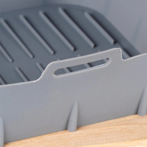 HIT Trading B.V. Wkład do Frytkownicy Air Fryer 1 szt. HIT Silikonowy Szary Kwadratowy 22 cm