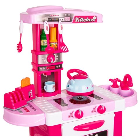 KUCHNIA DLA DZIECI 32 ELEMENTY RÓŻOWA 64x29x87CM