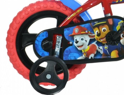 Kubisport Rower Rowerek Psi Patrol dla Dzieci Dziecięcy z Kółkami Bocznymi DINO 12"