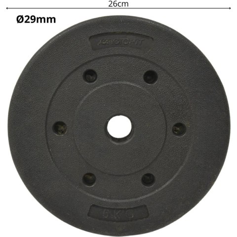 OBCIĄŻENIE BETONOWE KOMPOZYTOWE 5KG EB FIT FI29,5