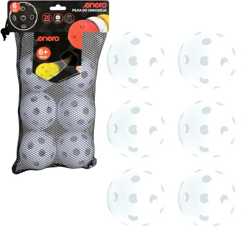 PIŁKA UNIHOC MECZOWA BIAŁA ENERO 6SZT