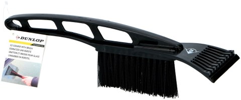 SKROBACZKA DO LODU SZCZOTKA 2W1 31CM DUNLOP CZARNA