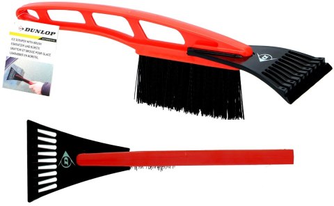 SKROBACZKA DO LODU SZCZOTKA 2W1 31CM DUNLOP CZERWONA