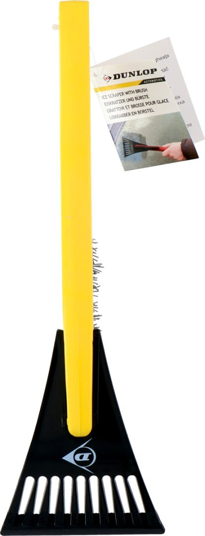 SKROBACZKA DO LODU SZCZOTKA 2W1 31CM DUNLOP ŻÓŁTA
