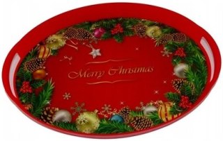 ZESTAW DWÓCH TAC ŚWIĄTECZNYCH