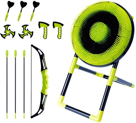ZESTAW GIER 4W1 DART ŁUK SIEKIERKA SHURIKEN