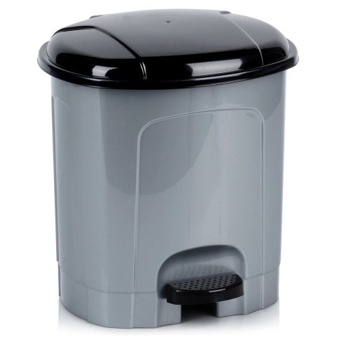 Grupa Orion Sp. z o.o. Kosz na śmieci z pedałem plastikowy szary 5,5 l