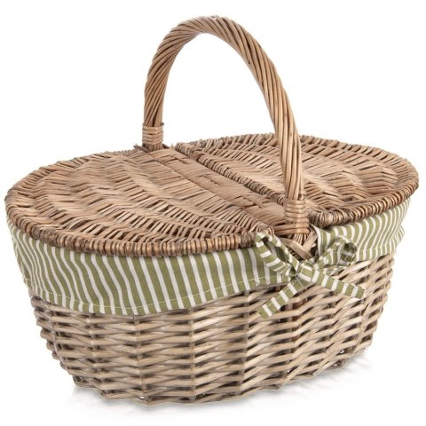 Grupa Orion Sp. z o.o. Kosz piknikowy wiklinowy zamykany 42x32x35 cm